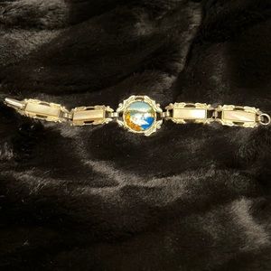 Vintage gold-tone travel bracelet.